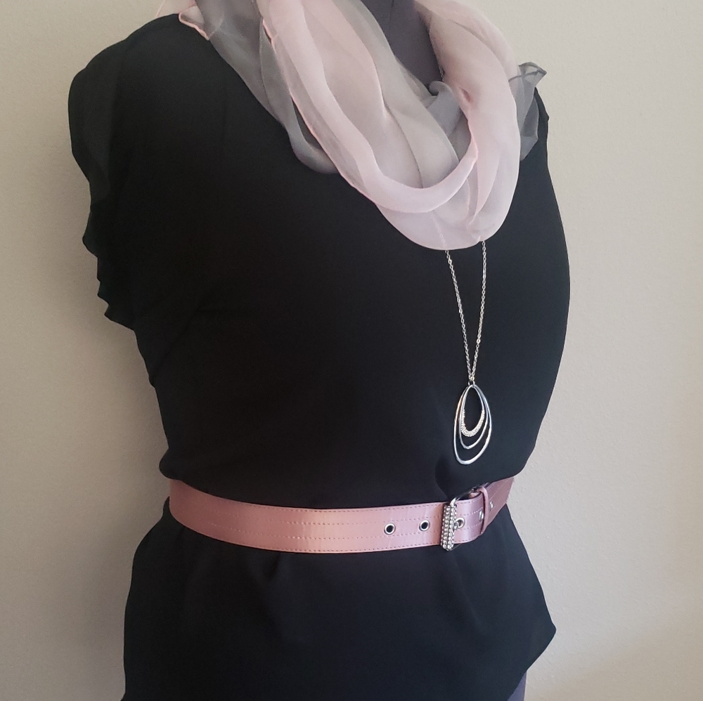 Satin Rhinestone Belt - Picture 3 of 8